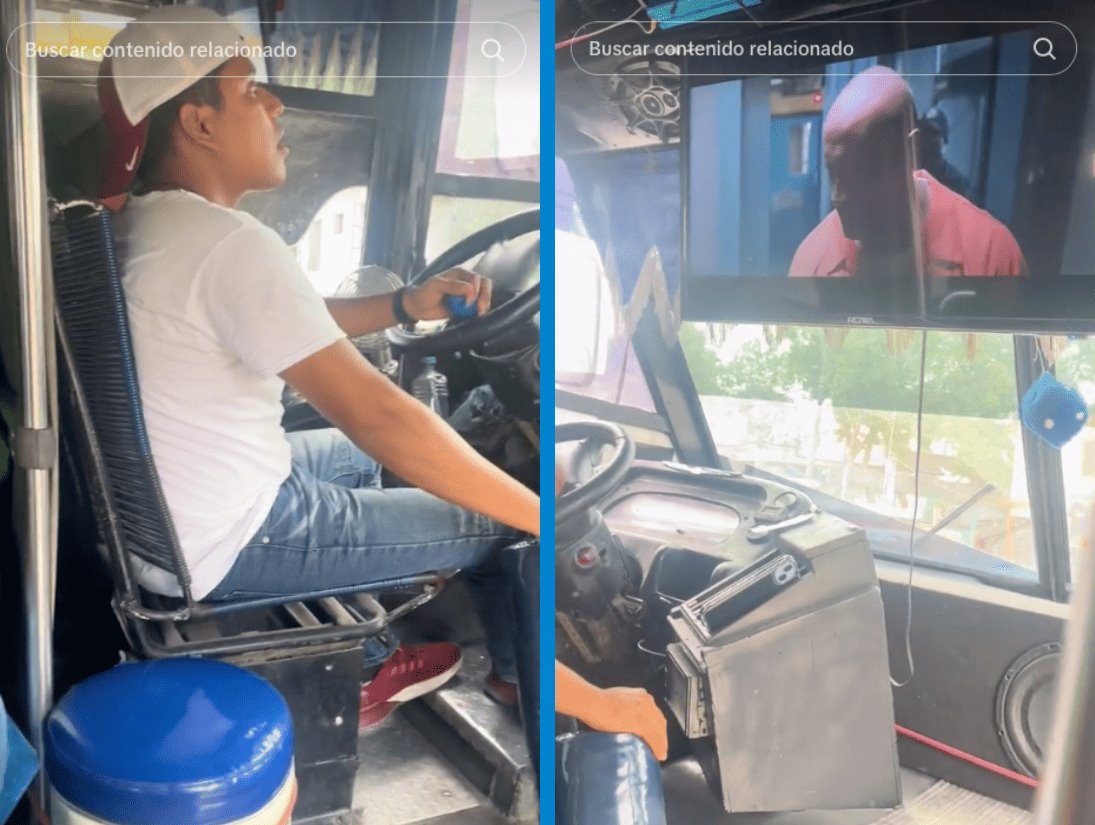 Instala televisión en su camión para ver películas mientras maneja: solo podía pasar en México