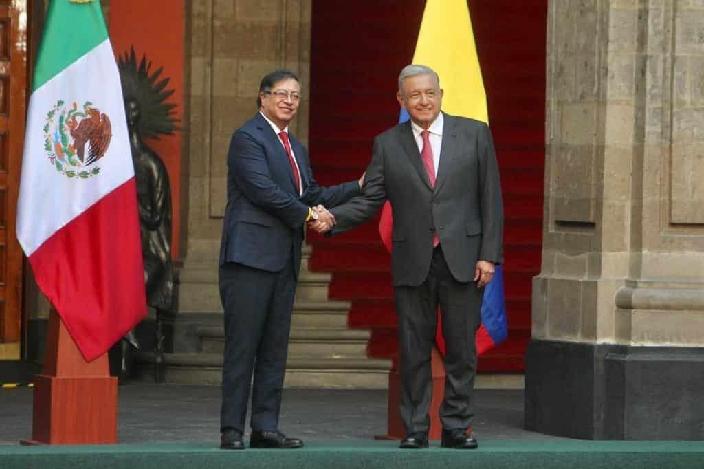 AMLO recibe al presidente colombiano Gustavo Petro (+videos)