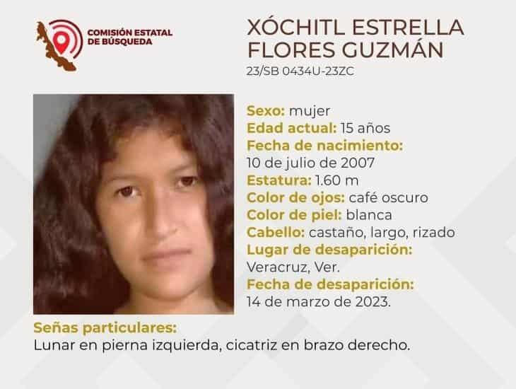 Buscan a Xóchitl Estrella de 15 años en Veracruz; familiares reportaron su desaparición