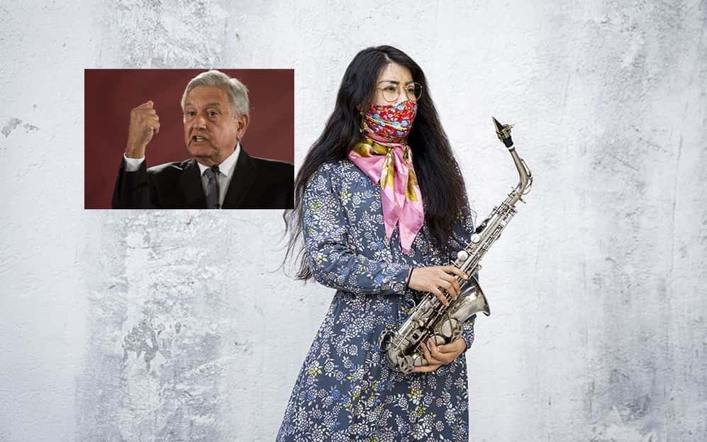 AMLO pedirá a la FGR revisar el caso de María Elena Río, saxofonista atacada con ácido