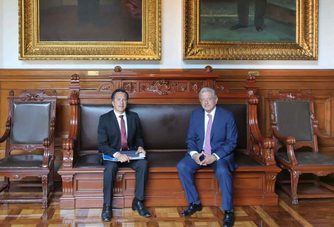 AMLO sostiene reunión con Gobernador de Veracruz en Palacio Nacional