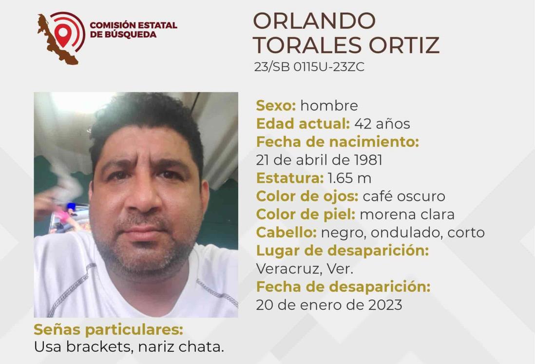 Buscan a Orlando Torales Ortiz, desapareció en Veracruz