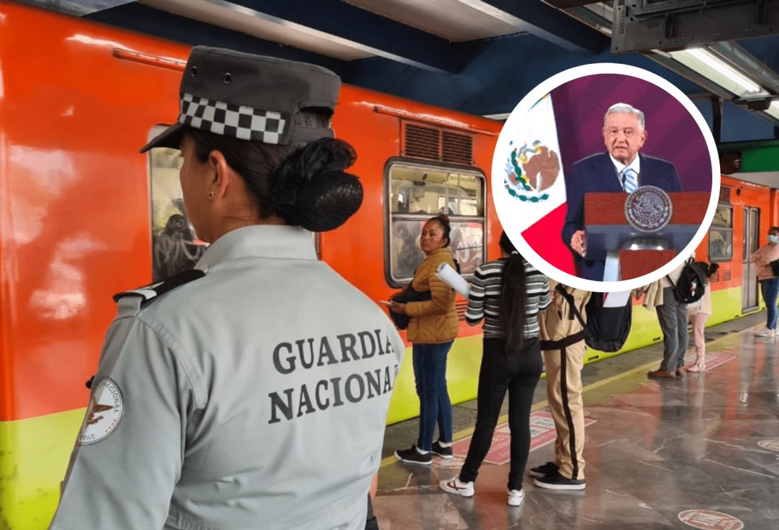 AMLO advierte que si hay sabotaje en el metro de la Ciudad de México se evitará con la Guardia Nacional