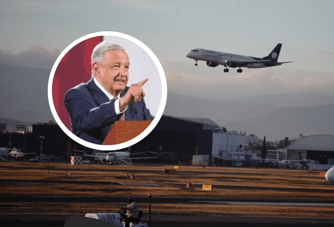 AMLO reprueba a quienes señalan la degradación del espacio aéreo en México