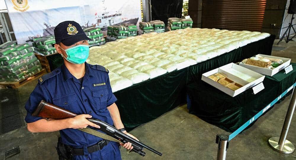 Incautan en Hong Kong  500 kilos de droga procedente de México