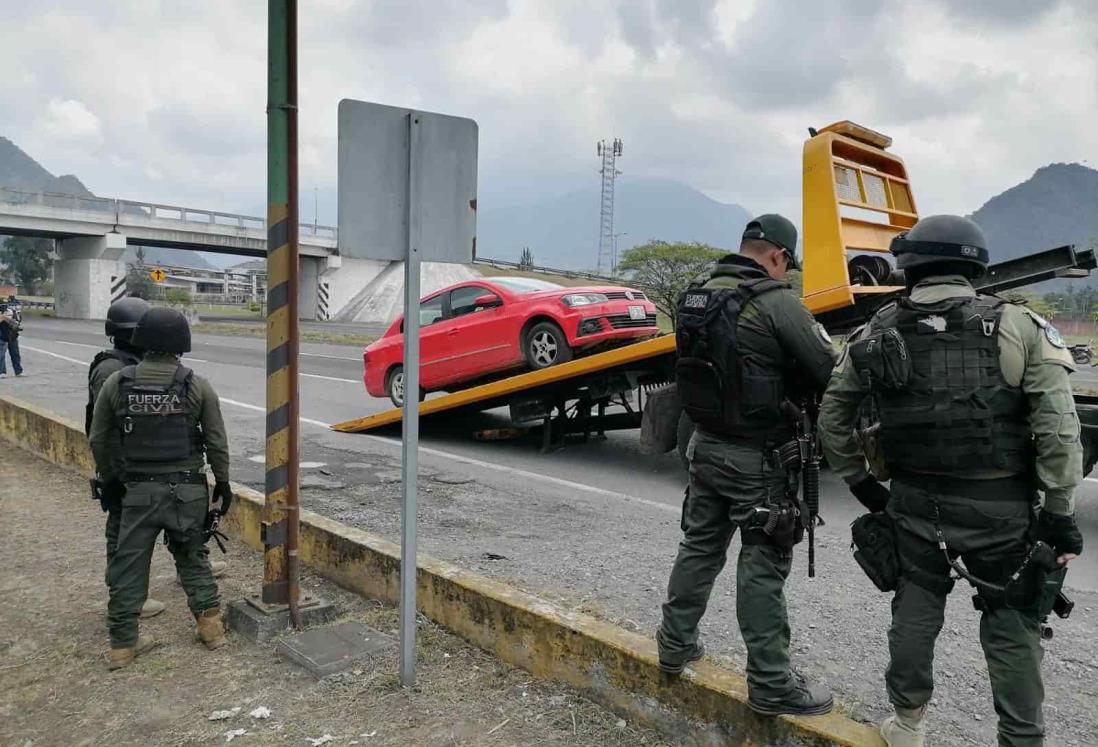 Oficiales frustran robo de tractocamión en autopista Puebla-Córdoba
