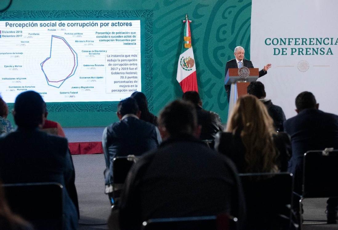 Avanza México en el combate a la corrupción: AMLO