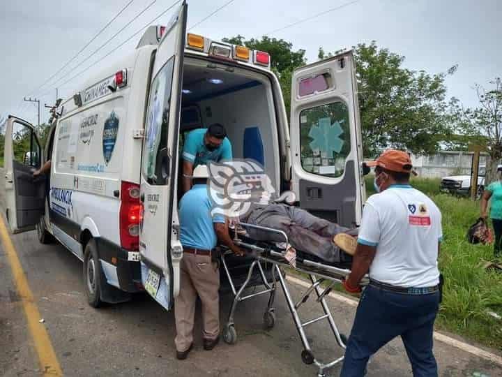 Un lesionado en choque carretero entre Chinameca- Chacalapa