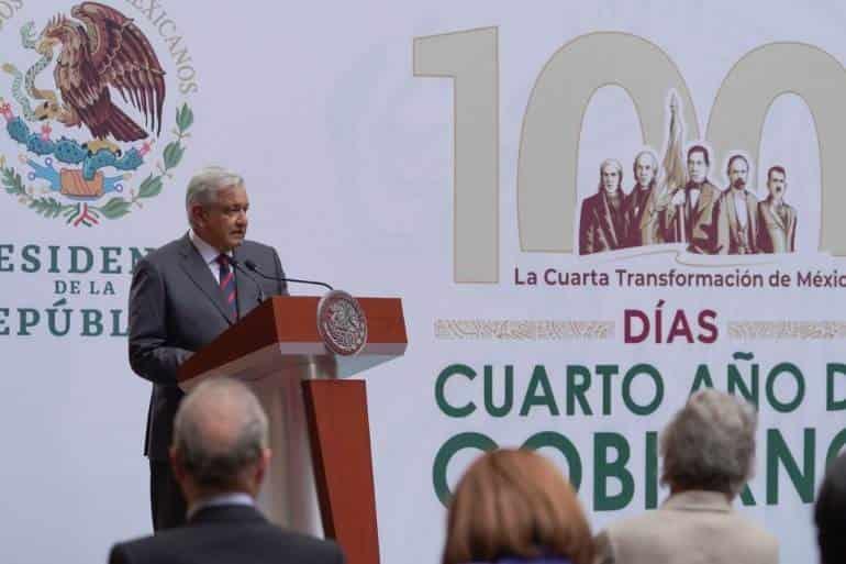 Discurso del presidente Andrés Manuel López Obrador. 100 Días, Cuarto Año de Gobierno