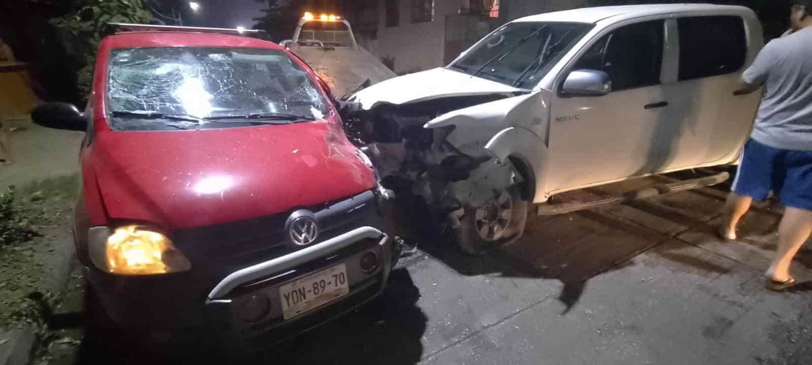 Cinco lesionados deja accidente  vial en Coatzacoalcos