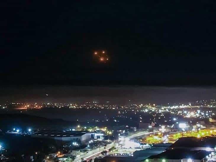 Reportan extrañas luces que se vieron en Tijuana