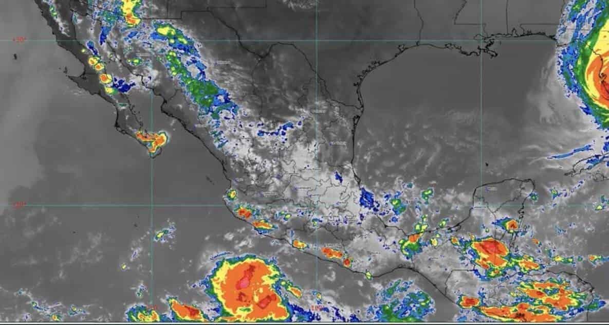 Esta noche, prevén lluvias en Veracruz, Chiapas, Puebla y Guerrero