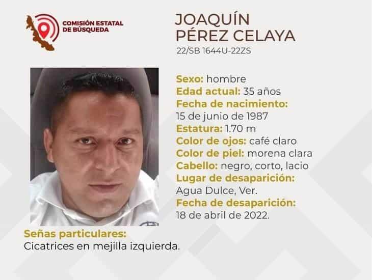 El aguadulceño Joaquín Pérez está por cumplir 6 meses desaparecido