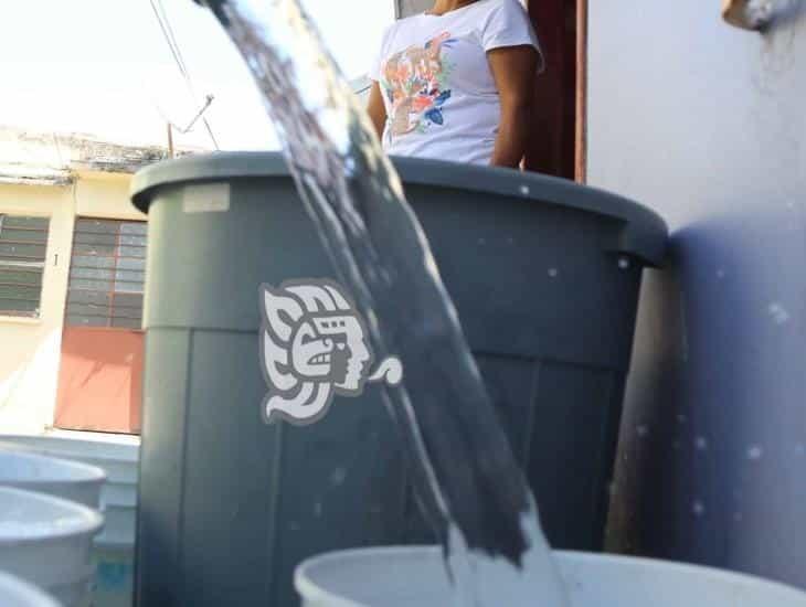 Sin servicio de agua en el Nuevo Veracruz por falta de electricidad