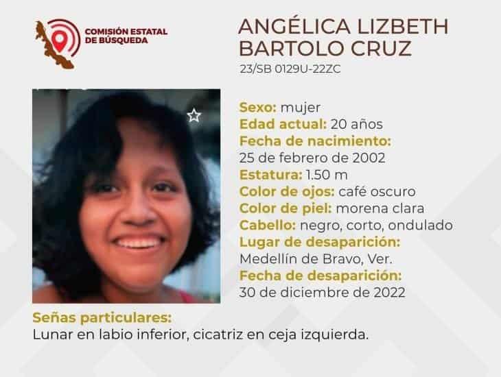 Angélica Lizbeth lleva 25 días sin ser localizada en el municipio de Medellín de Bravo