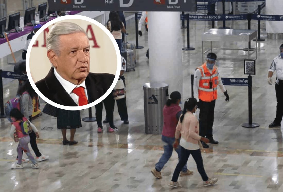 AMLO descarta desplazo de trabajadores con modernización de aeropuertos