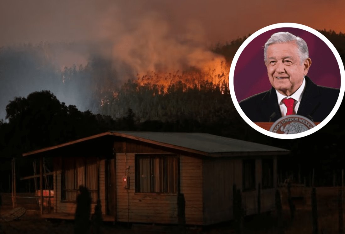 AMLO destaca apoyo de 150 soldados tras incendios forestales en Chile
