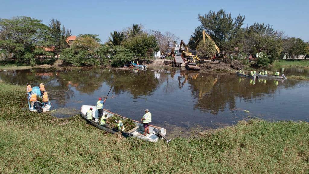 Avanzan trabajos de remediación en lagunas de Veracruz