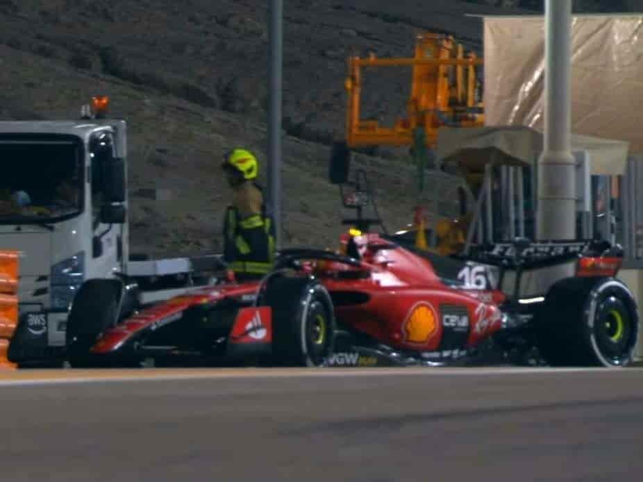 Chales Leclerc abandona en el GP de Bahrain