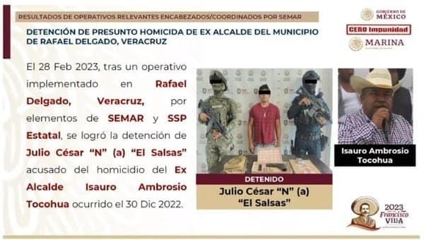 Identifican a presunto asesino del alcalde Rafael Delgado, Isauro Ambrosio Tocohua