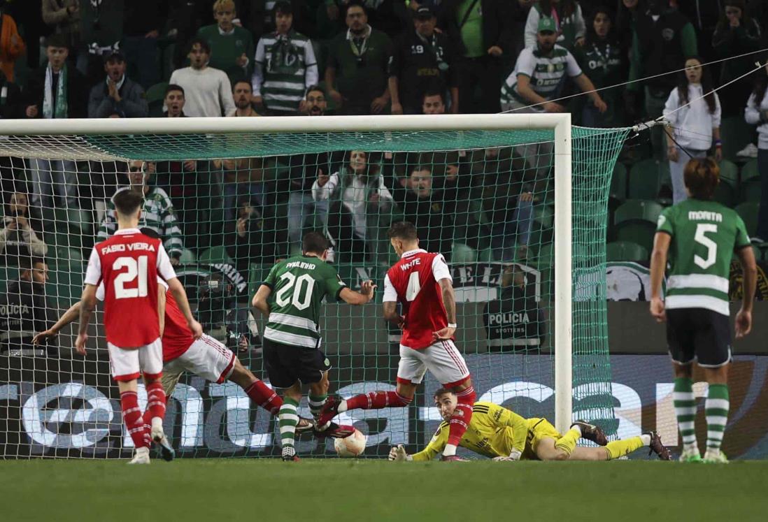 Empate intenso entre Arsenal y Sporting en Lisboa
