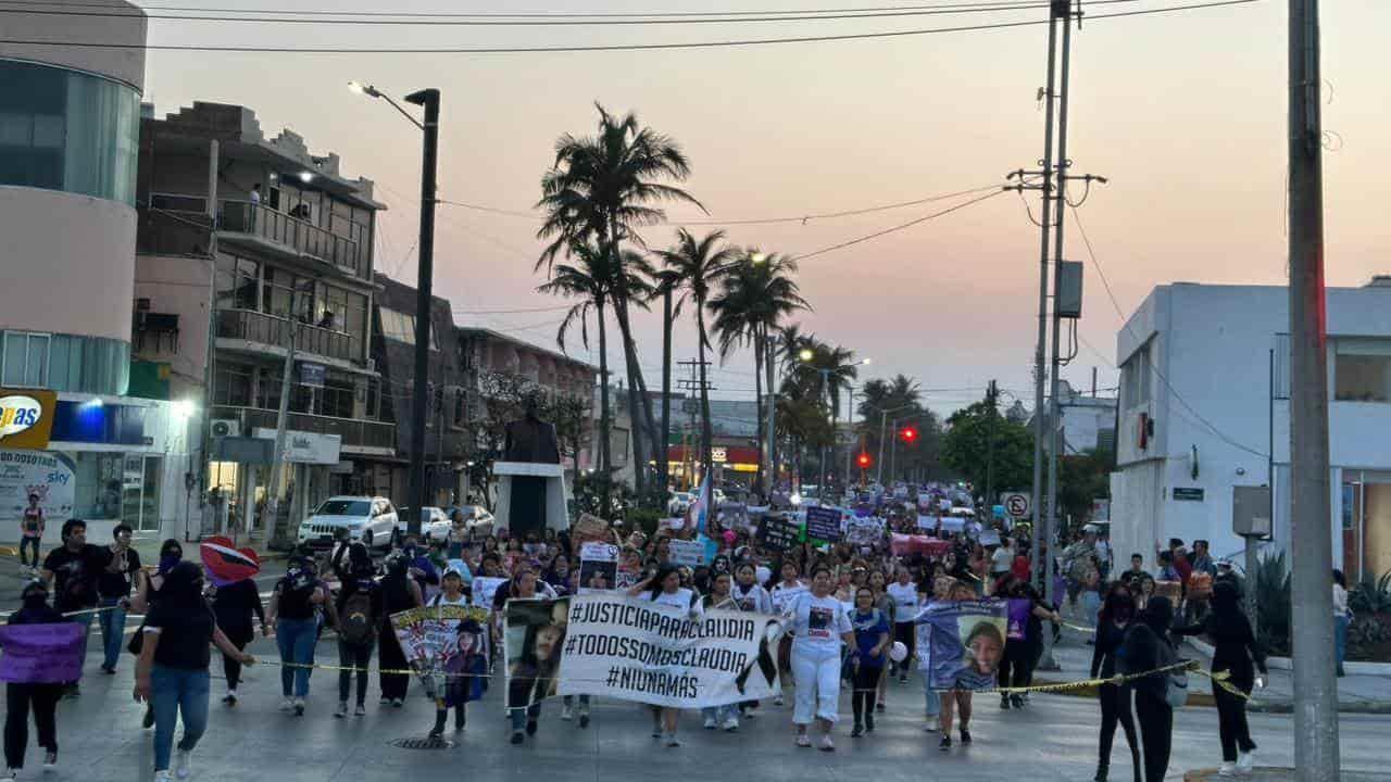 7 mil mujeres se unieron en las marchas del 8M en Veracruz y Boca del Río