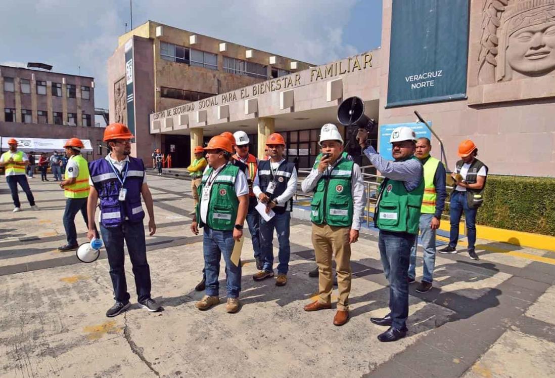 IMSS Veracruz Norte participa en el primer simulacro de sismo 2023
