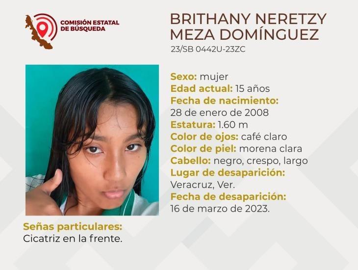 Brithany Neretzy de 15 años desapareció en Veracruz; urge su localización