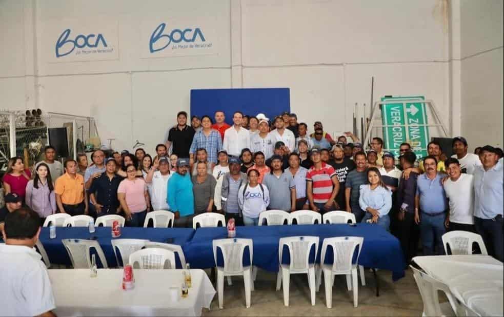 Celebra Unánue el día de los trabajadores de la construcción en Boca del Río