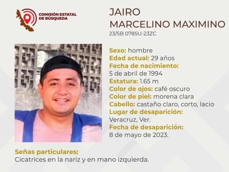 Jairo Marcelino lleva desaparecido 4 días en Veracruz, urge su localización