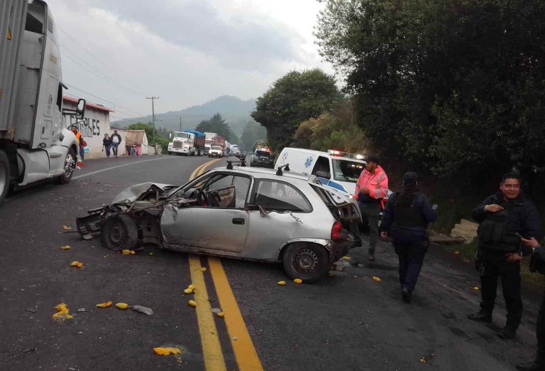 Accidente múltiple en la 140 tramo Xalapa -Perote