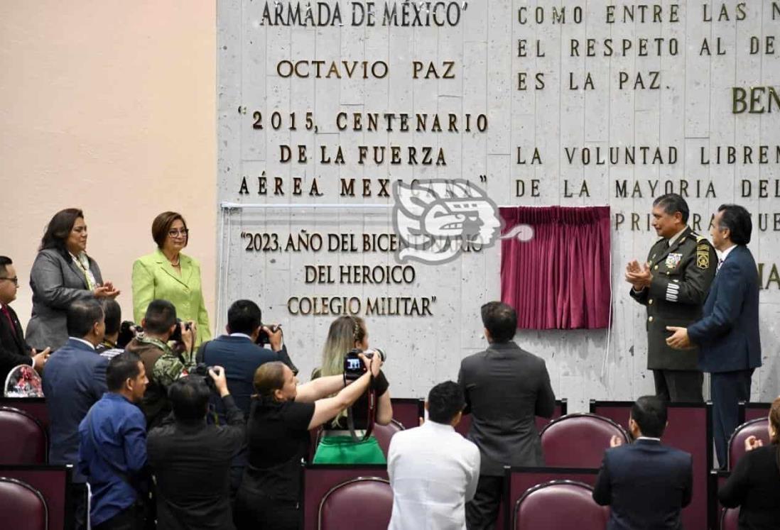 Congreso de Veracruz celebra con letras de oro los 200 años del Heroico Colegio Miliar