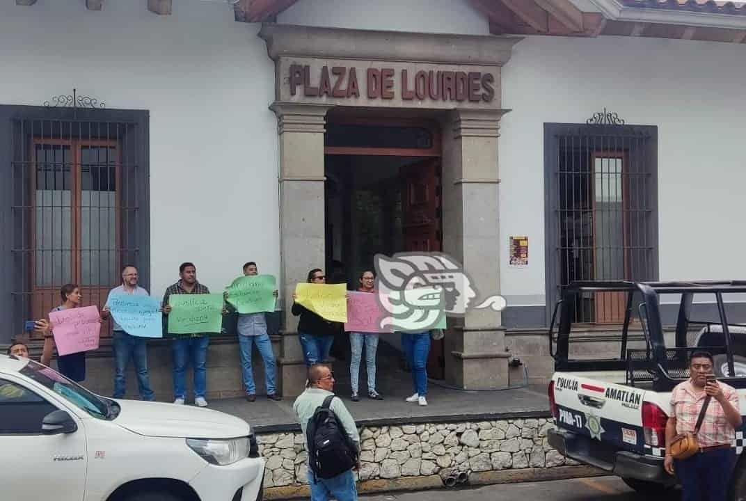 Protesta para exigir la liberación de la exalcaldesa de Ixhuatlán del Café