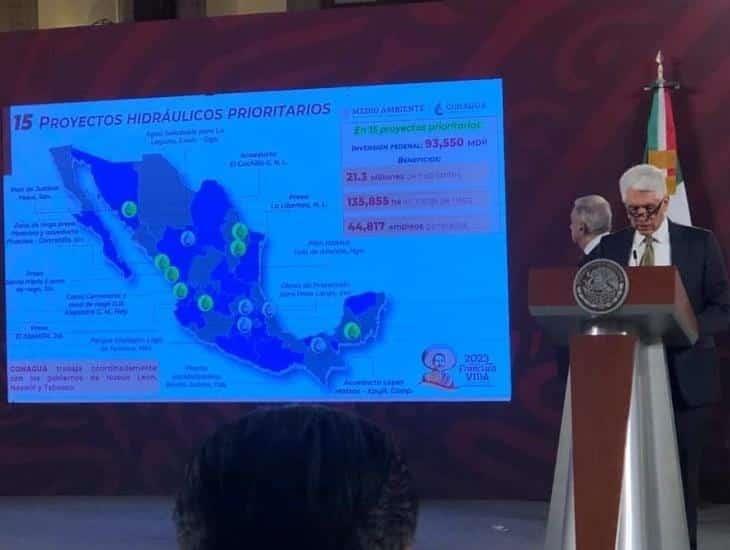 Gobierno desarrolla 15 grandes proyectos hidráulicos en el país: Conagua