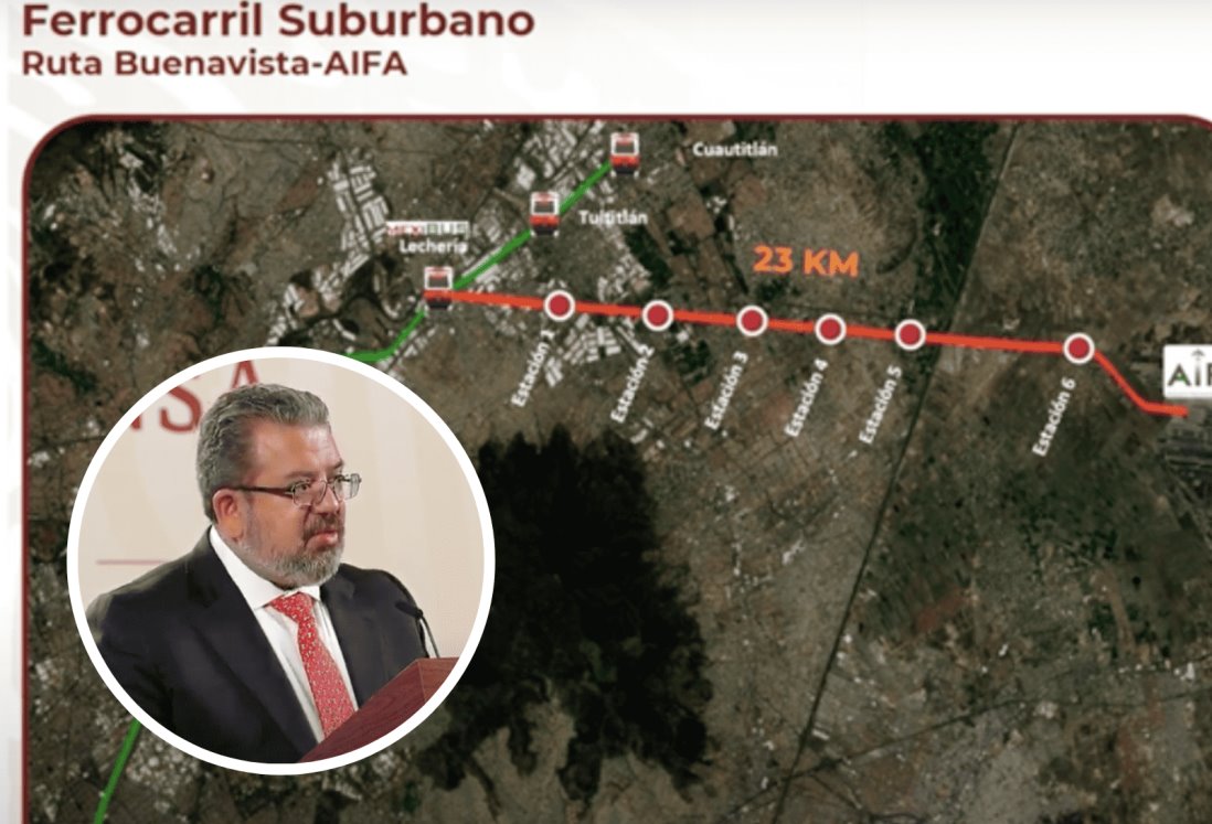 Ferrocarril Suburbano conectará a la CDMX con el AIFA: SCT
