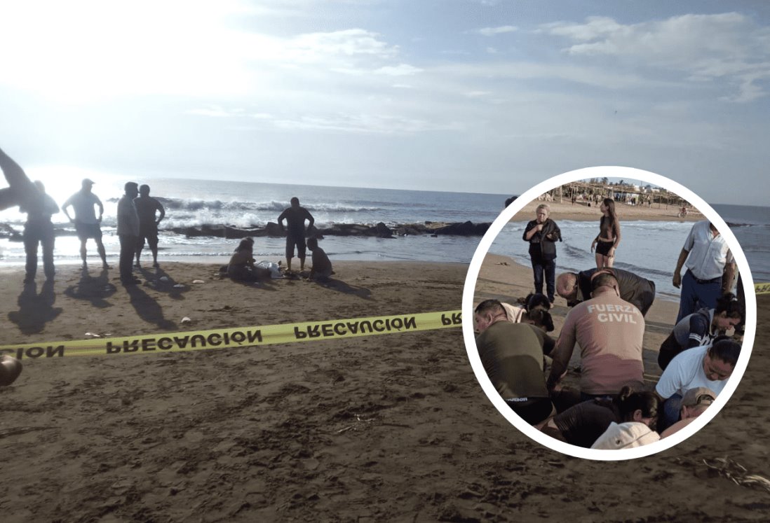 Muere ahogado turista en Chachalacas; rescatan a 3 más