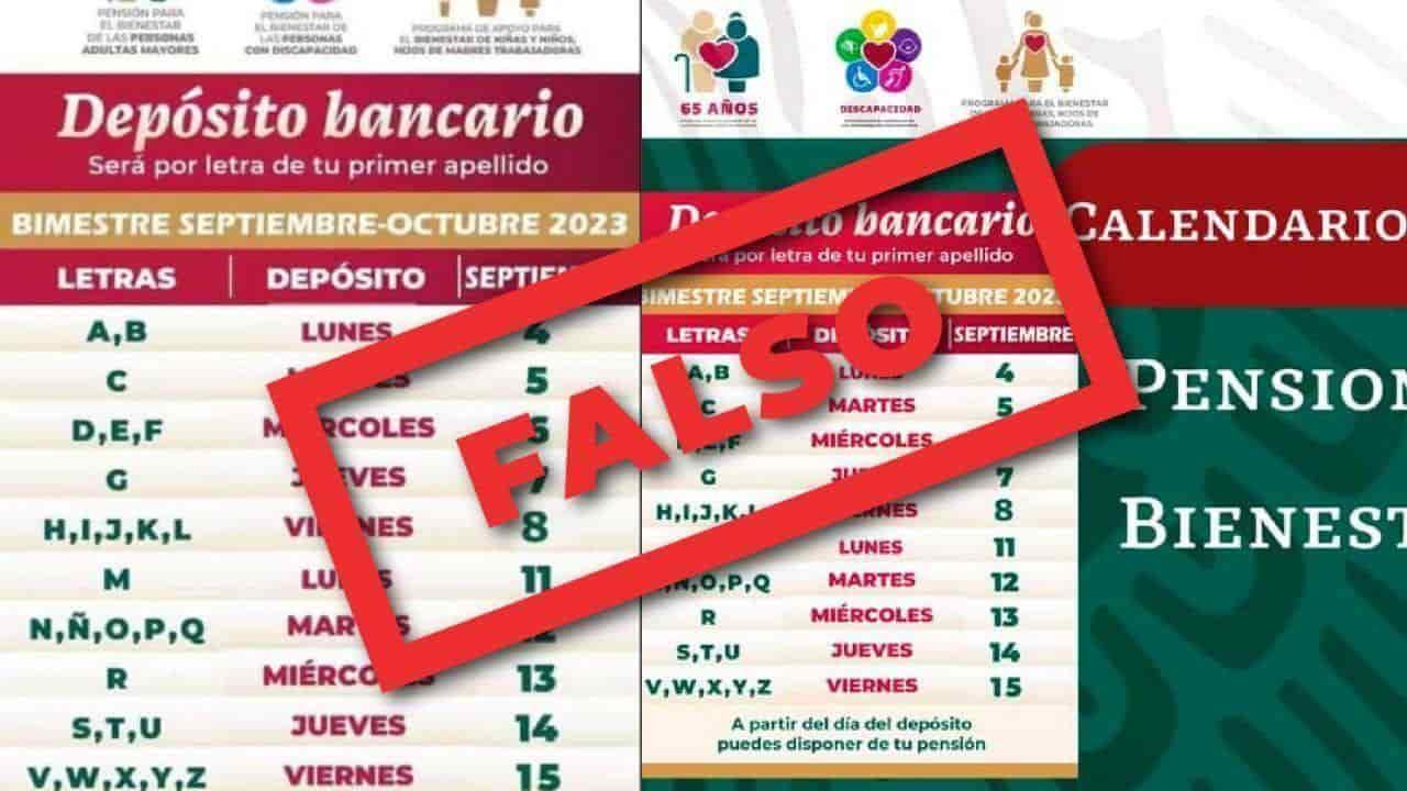 Alertan por falso calendario de pensiones del Bienestar en Veracruz