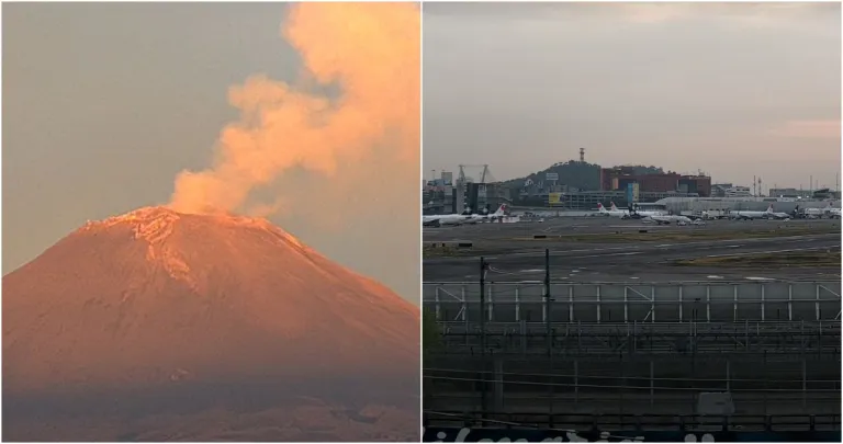Cierra operaciones el aeropuerto de la CDMX por caída de ceniza volcánica